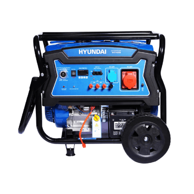 Generador Hyundai Gasolina 6,5 kW HYGT9250E | Partida Eléctrica, Trifásico, Abierto con Ruedas
