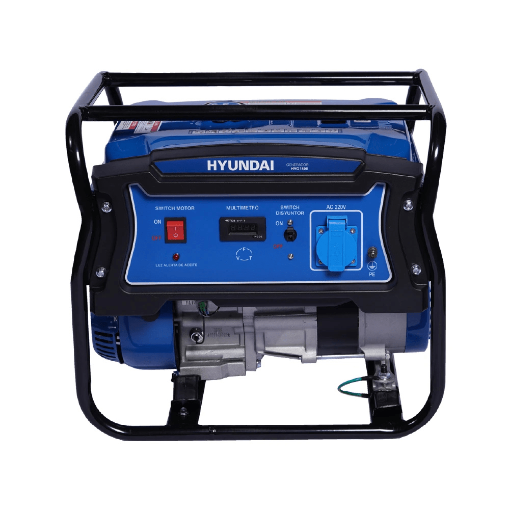 Generador Hyundai Gasolina HYG1500 – 1.1 kW, Portátil, Eficiente y Confiable1