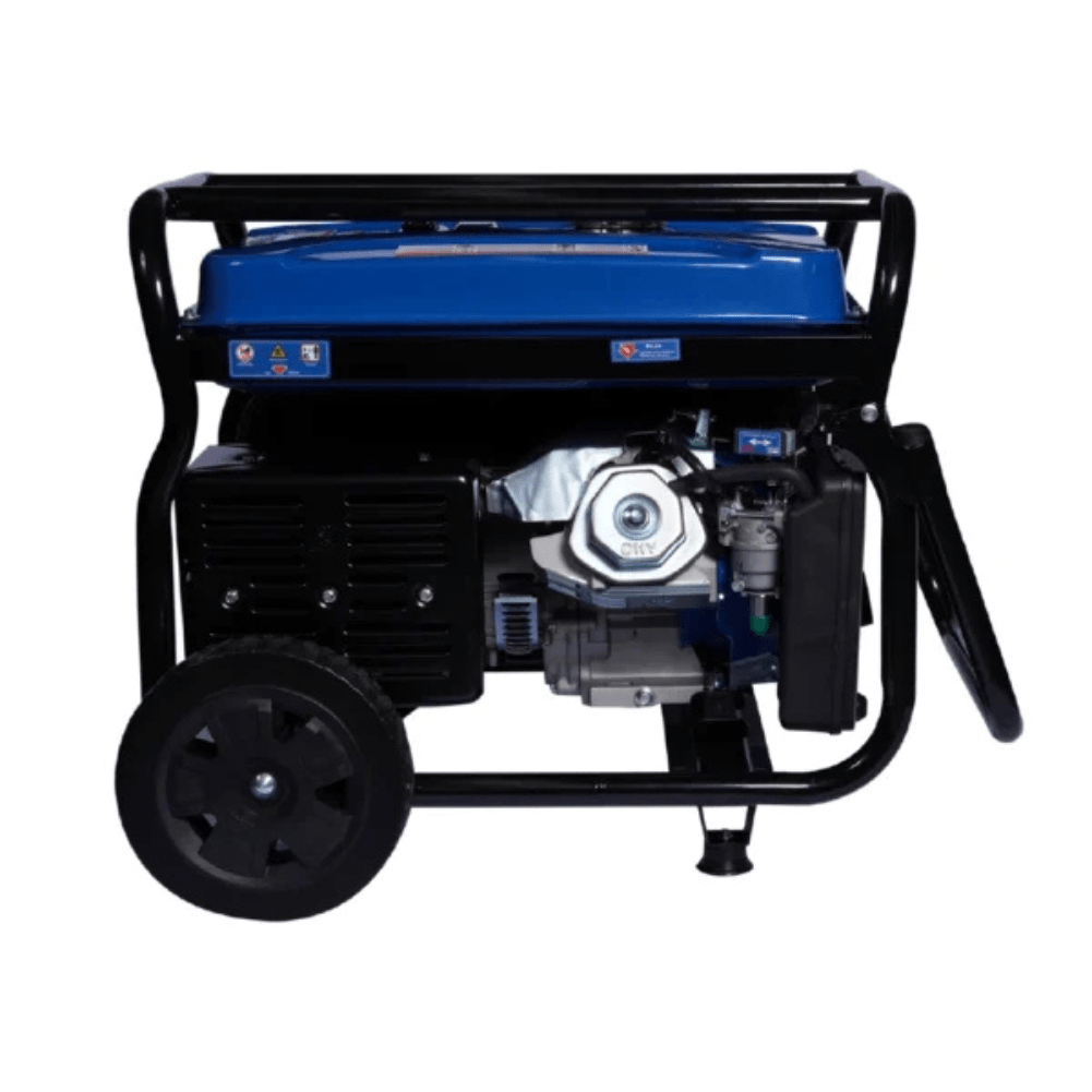 Generador Hyundai Gasolina HYG7750E – 5,5 kW, Monofásico, Abierto con Ruedas y Arranque Eléctrico2