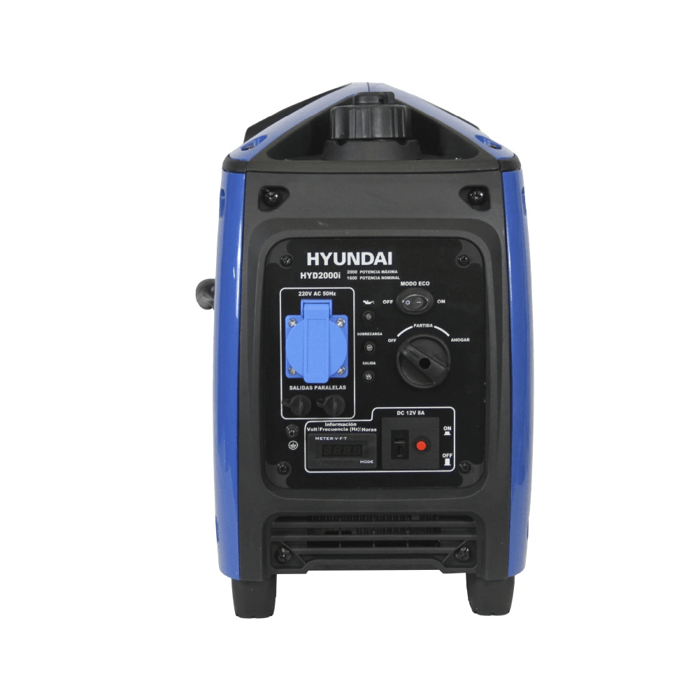 Generador Inverter Digital Hyundai Gasolina HYD2000I – 2,0 kW, Partida Manual, Portátil y Silencioso2