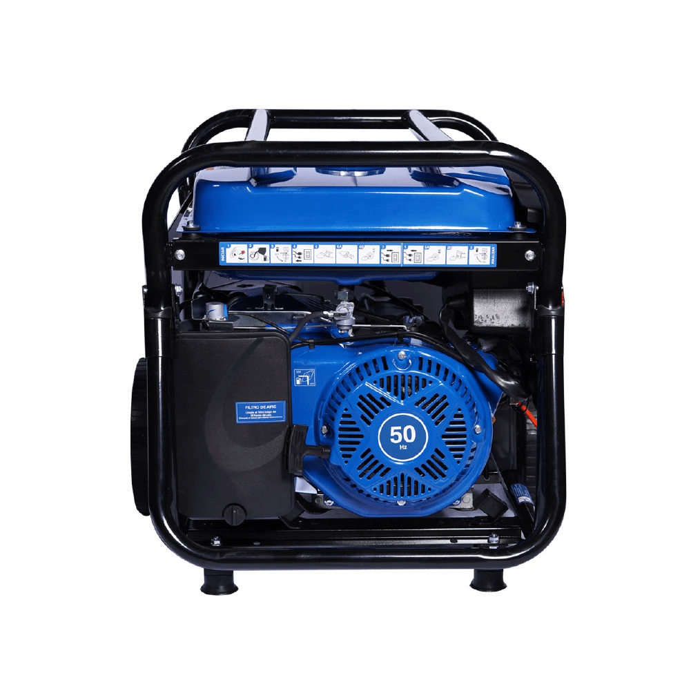 Generador Hyundai Gasolina 6,5 kW HYGT9250E | Partida Eléctrica, Trifásico, Abierto con Ruedas4