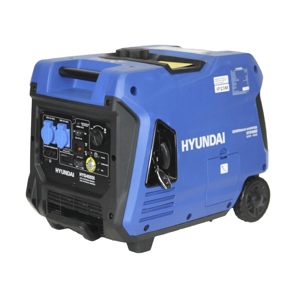 Generador Inverter Digital Hyundai Gasolina HYD4000i – 4,0 kW, Partida Eléctrica y Manual, Portátil y Silencioso5