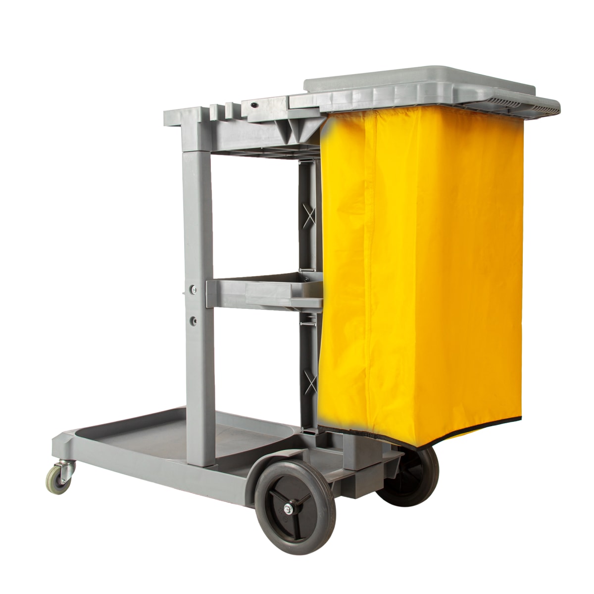 Carro Porta Útiles De Aseo Con Tapa y Bolsa2