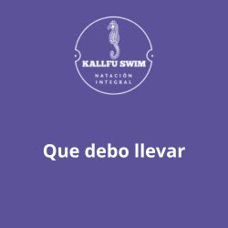 Que debo llevar