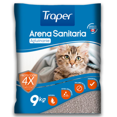 ARENA SANITARIA TRAPER (9 KG)