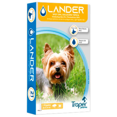 ANTIPARASITARIO PIPETA HASTA 4KG LANDER (0,4 ML)1