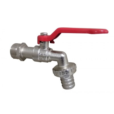LLAVE DE BOLA 3/4 MANILLA ROJA