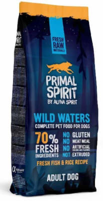 PRIMAL WILD WATER 20 %POLLO 50 %PESACADO 12 KG