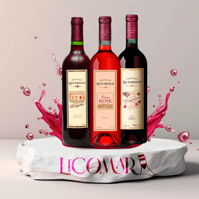 TRIPACK QUEIROLO MAGDALENA + BORGOÑA + ROSE