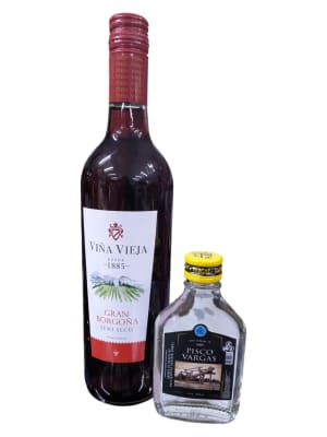 PACK VIÑA VIEJA BORGOÑA 750ML+VARGAS 125ML