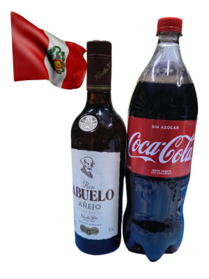 PACK ABUELO AÑEJO 750 ML + COCA COLA 1.5LT + HIELO1