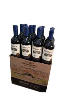 CAJA DE VINO RESERVADO MALBEC 750ML