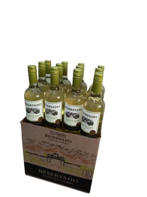 CAJA DE VINO RESERVADO S/BLANCO 750ML