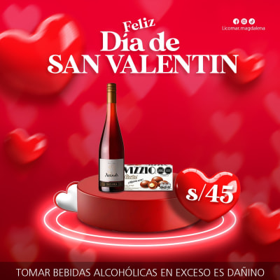 PACK TACAMA AMORE X750ML+VIZZIO X69G