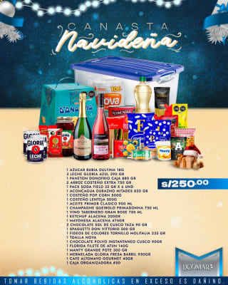 CANASTA NAVIDEÑA #250