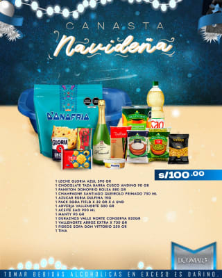 CANASTA NAVIDEÑA #100