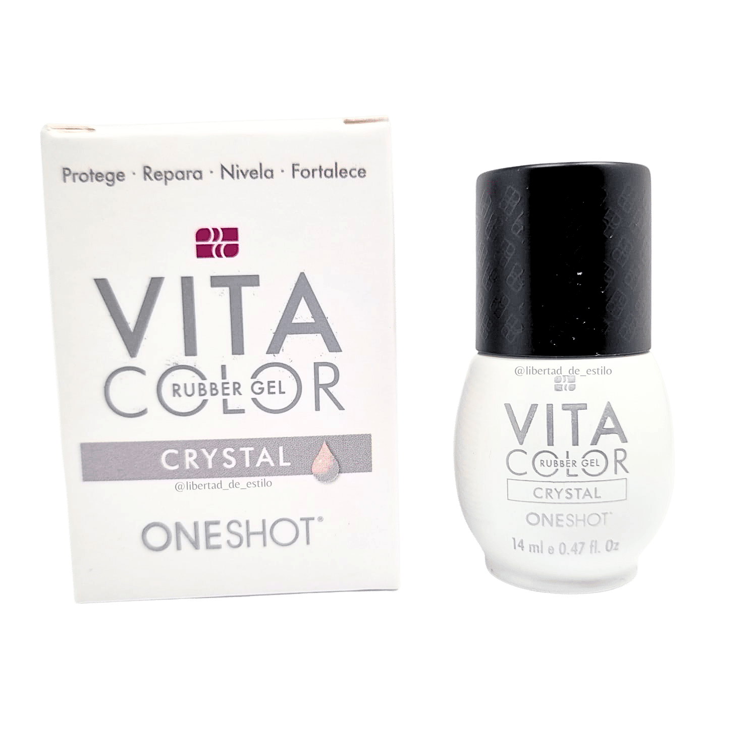 Base Rubber Vita Color Crystal NailFactory 14 ml Libertad De Estilo