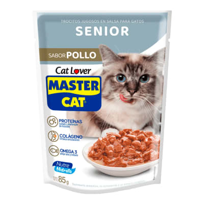 MASTER CAT POUCH SENIOR POLLO 85 GR1