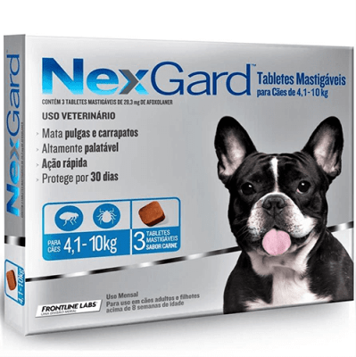 NEXGARD 28,3 MG 4-10 KG X 3 COMP