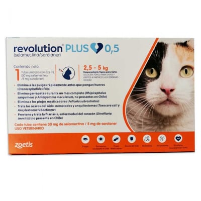 REVOLUTION PLUS GATO 2,5-5 KG