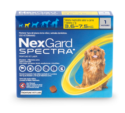 NEXGARD SPECTRA 3,6-7,5 KG 1 COMP1