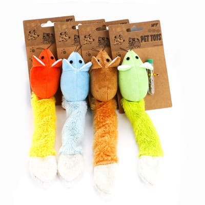 JUGUETE RATON CON COLA Y TUBO CATNIP CT023