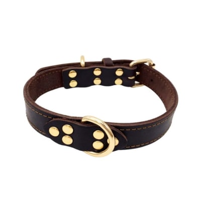 COLLAR ECO CUERO CON DOBLE ARGOLLA HXC-21