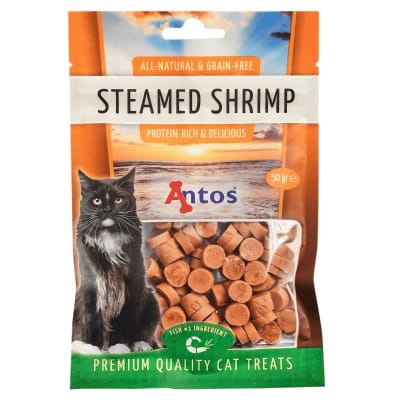 ANTOS CAT TREATS STEAMED SHRIMP 50 GR