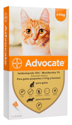 ADVOCATE GATO HASTA 4 KG