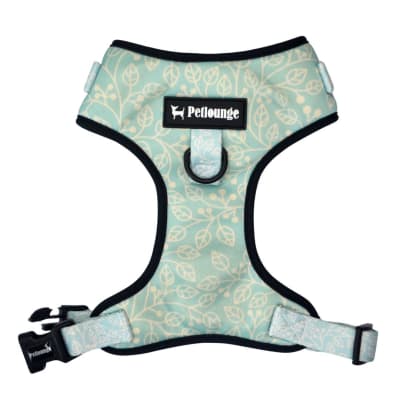 ARNES PECHERA AJUSTABLE AQUA LEAVES L/XL - PETLOUNGE1