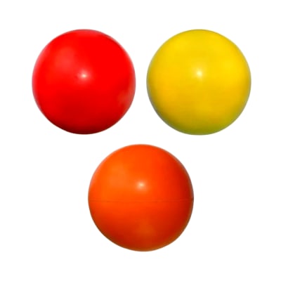 BOLA WARRIOR MACIZA CAUCHO 8 CM ER034