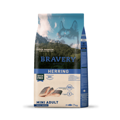 BRAVERY ADULTO SMALL BREED PESCADO 7 KG
