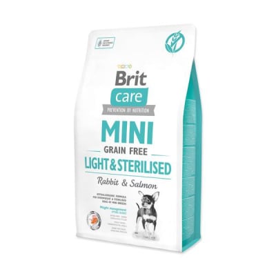 BRIT CARE PERRO GF MINI LIGHT & STERILISED 2 KG
