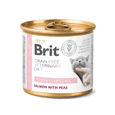 LATA BRIT VET DIET GATO HYPO 200 GR
