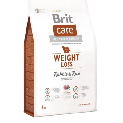 BRIT CARE PERRO HIPOALERGENICO CONTROL PESO CONEJO 3 KG