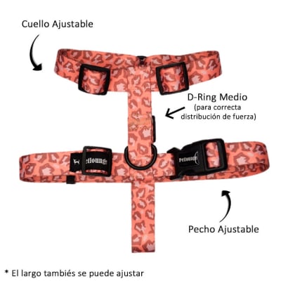 ARNES H - PINK LEOPARD M - PETLOUNGE