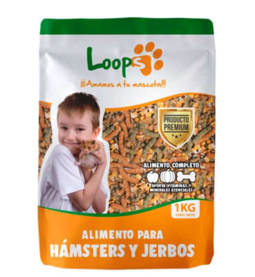 LOOPS HAMSTER Y JERBOS 1 KG