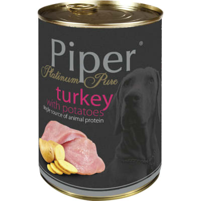 PIPER PLATINUM PURE DE PAVO CON PAPAS 400 GR