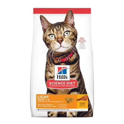HILLS FELINE ADULT LIGHT 7 LB 3,18 KG1