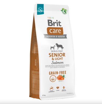 BRIT CARE PERRO GF SENIOR & LIGHT SALMON 12 KG