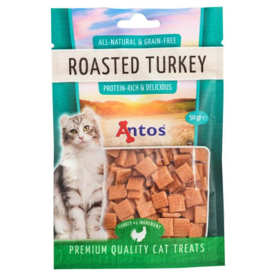 ANTOS CAT TREATS ROIASTED TURKEY 50 GR