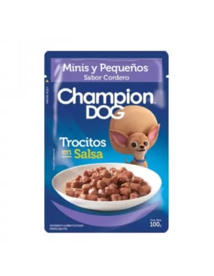 CHAMPION DOG POUCH CORDERO RAZA PEQUEÑA 100 GR1