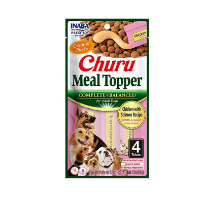 CHURU PERRO MEAL TOPPER POLLO SALMON 4 UN1