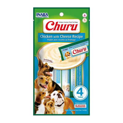 CHURU PERRO 4 UN POLLO CON QUESO