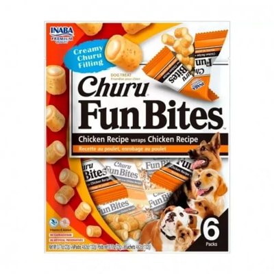 CHURU FUN BITES PERRO POLLO 6 PACKS