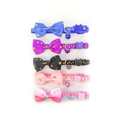 COLLAR WONDER CAT ESTRELLAS CON LAZO PQ-017