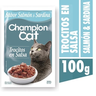 CHAMPION CAT POUCH ADULTO SALMON 100 GR1