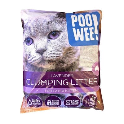 ARENA POO WEE AGLUTINANTE LAVANDA 15 KG