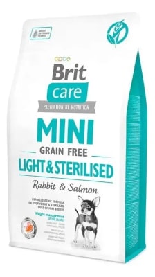 BRIT CARE PERRO GF MINI LIGHT & STERILISED 7 KG