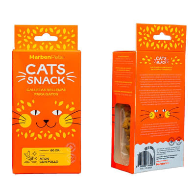CAT SNACK RELLENA ATUN POLLO 80 GR CK1004